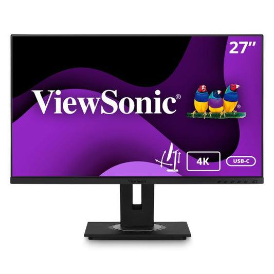 Viewsonic 27 inch - 4K Ultra HD IPS LED Monitor - 3840x2160 - Pivot / HAS / RJ45 / USB-C [VG2756-4K]