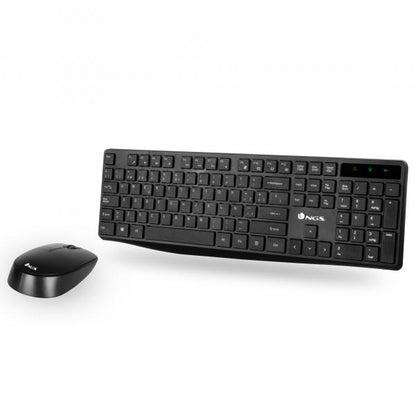 NGS BUNDLE MOUSE E TASTIERA ALLURE KIT 2,4 GHZ BLACK [ALLUREKIT]