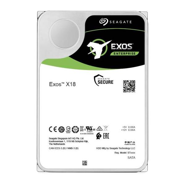 SEAGATE HDD EXOS X18 16TB 3,5 7200RPM SATA 6GB/S BUFFER 256MB [ST16000NM000J]