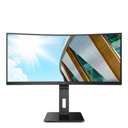 MONITOR CURVO AOC 34 LED VA 21:9 QHD 1MS 300 CDM, HDMI/DP, MULTIMEDIA [CU34P2A]