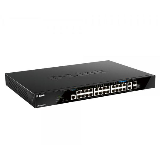 D-Link DGS-1520-28MP switch di rete Gestito L3 Gigabit Ethernet (10/100/1000) Supporto Power over Ethernet (PoE) 1U Nero [DGS-1520-28MP]