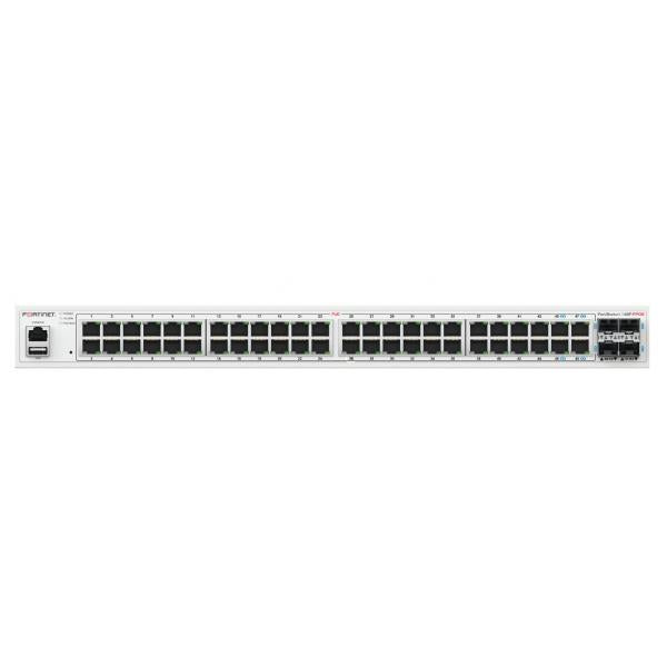 Fortinet FS-148F-FPOE Conmutador de Red L2 Gigabit Ethernet (10/100/1000) Soporte Alimentación a través de Ethernet (PoE) 1U Blanco [FS-148F-FPOE] 