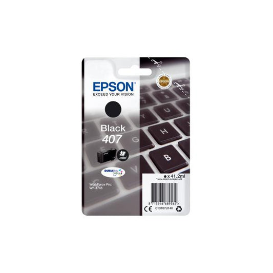 EPSON CARD. BLACK INK FOR WF-4545, 407 L [C13T07U140]