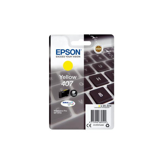 EPSON CART. INK GIALLO PER WF-4545, 407 L [C13T07U440]