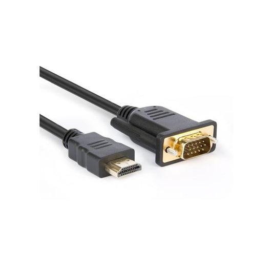 Hamlet XVCHDM-VGA180 Cable y Adaptador de Vídeo 1,8m HDMI Tipo A (Estándar) VGA (D-Sub) Negro [XVCHDM-VGA180] 