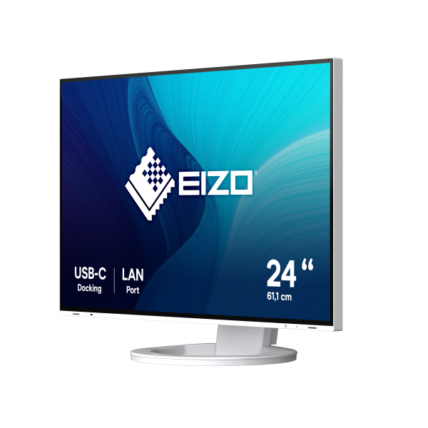 EIZO MONITOR 24,1 LED IPS 16:10 1920X1200 5MS 350 CDM, DP/HDMI, PIVOT, USB-C LAN, FLEXSCAN EV2495-WT [EV2495-WT]