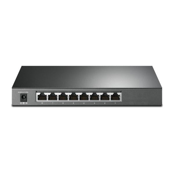 TP-Link - SG2008P - JetStream 8-Port Gigabit Smart Switch with 4-Port PoE+, 4x Gigabit PoE+ Ports, 802.3at/af, 62 W PoE Power, Desktop Steel Case, Integration with Omada SDN Controller, 802. [SG2008P]