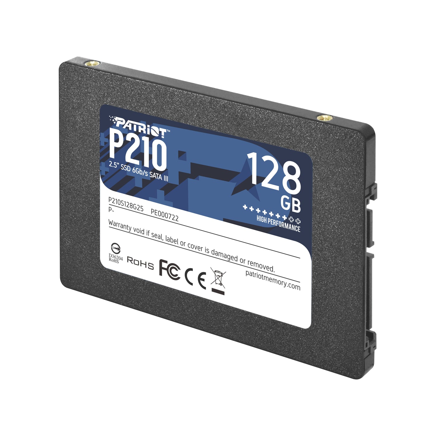 PATRIOT INTERNO SSD P210 128GB 2.5 SATA 6GB/SR/W 450/430 [P210S128G25] 