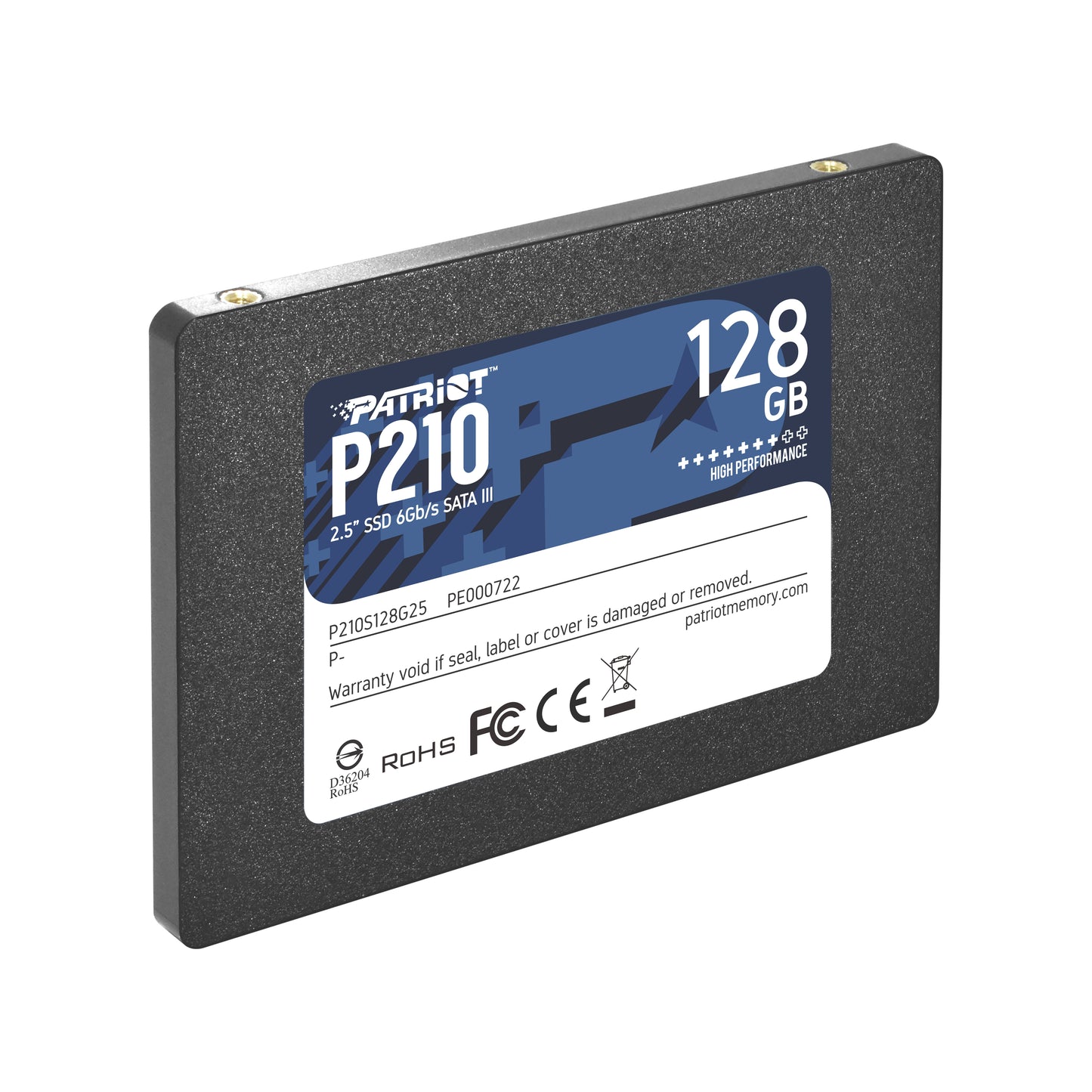 PATRIOT INTERNO SSD P210 128GB 2.5 SATA 6GB/SR/W 450/430 [P210S128G25] 