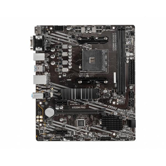 MSI MB AMD A520, A520M PRO, AM4, 2DDR4, 1PCI-Ex16, 1M2, 4SATA3, 6USB3 [A520M PRO]