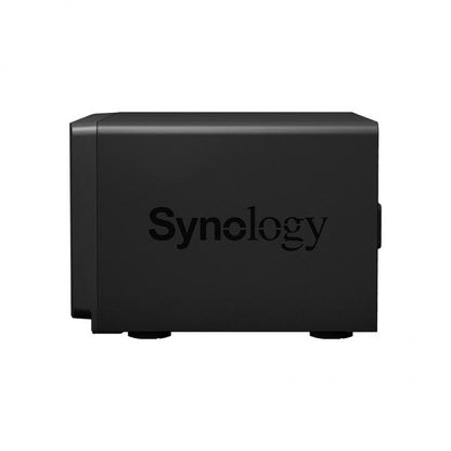 SYNOLOGY NAS TOWER 6BAY 2.5"/3.5" SSD/HDD SATA, 2xSSD NVME M.2 2280, AMD RYZENTM V1500B 4CORE 2.2 GHz, 4GB SODIMM DDR4 ECC (UP TO 32GB), 4x1GbE, 3xUSB 3.2, 2xESATA. SCALABILITA FINO A 16 UNITA CON 2xDX517 [DS1621+]