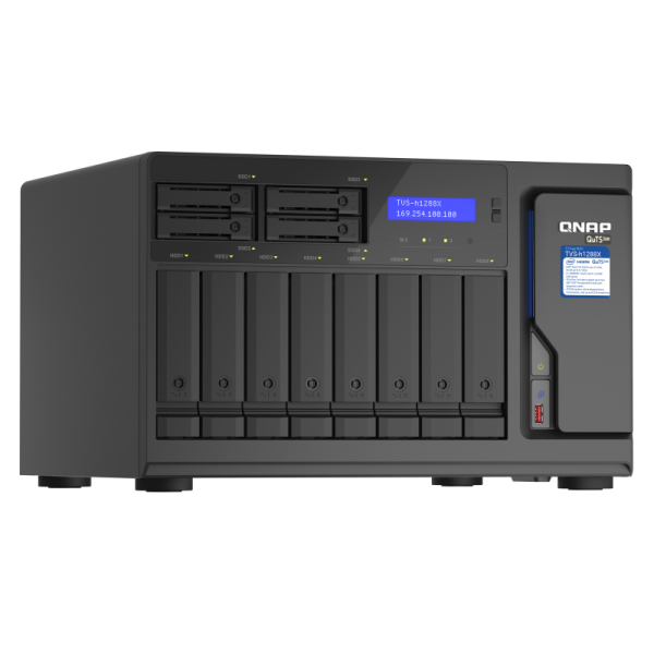 QNAP TVS-h1288X NAS Tower Collegamento ethernet LAN Nero W-1250 [TVS-H1288X-W1250-16G]