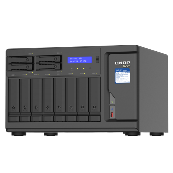 QNAP TVS-h1288X NAS Tower Collegamento ethernet LAN Nero W-1250 [TVS-H1288X-W1250-16G]