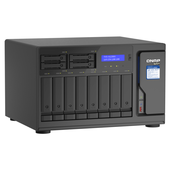 QNAP TVS-h1288X NAS Tower Collegamento ethernet LAN Nero W-1250 [TVS-H1288X-W1250-16G]