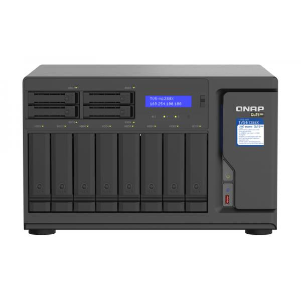 QNAP TVS-h1288X NAS Tower Collegamento ethernet LAN Nero W-1250 [TVS-H1288X-W1250-16G]