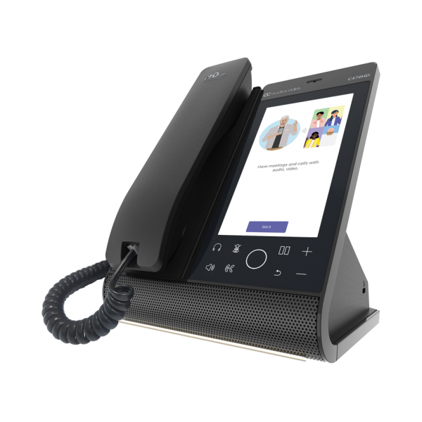 Audiocodes Teams C470HD Total Touch IP-Phone PoE GbE with integrated BT and Dual Band WiFi TEAMS-C470HD-DBW [TEAMS-C470HD-DBW]