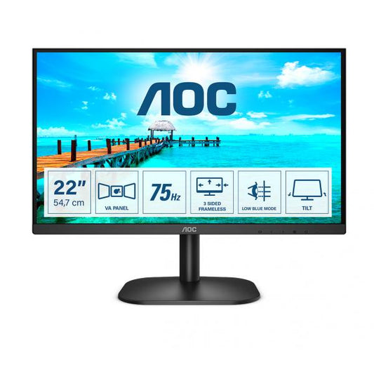 AOC B2 22B2H/EU LED display 54,6 cm (21.5") 1920 x 1080 Pixel Full HD Nero [22B2H/EU]
