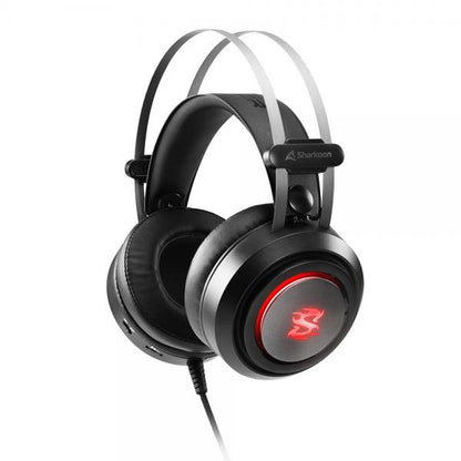 AURICULARES ESTÉREO GAMING SHARKOON, TARJETA DE SONIDO USB, SONIDO VIRTUAL 7.1, RGB [SKILLER SGH30] 