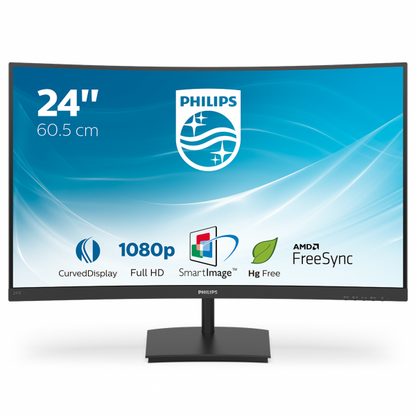 PHILIPS MONITOR CURVO 23,6 LED VA 16:9, VGA/HDMI [241E1SC]