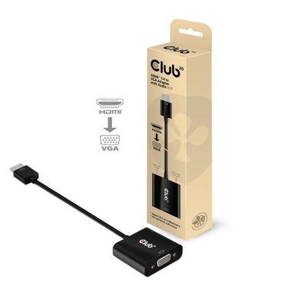 CLUB3D HDMI 1.4 TO VGA ACTIVE ADAPTER WITH AUDIO M/F [CAC-1302]