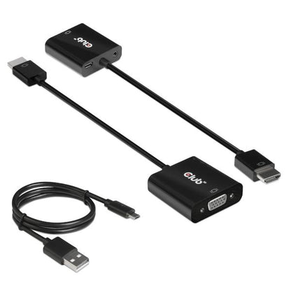 CLUB3D HDMI 1.4 TO VGA ACTIVE ADAPTER WITH AUDIO M/F [CAC-1302]