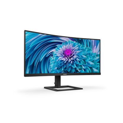 Philips E-Line - 34 inch - Curved - UltraWide Quad HD VA LED Monitor - 3440x1440 - HAS / USB-C [346E2CUAE/00]