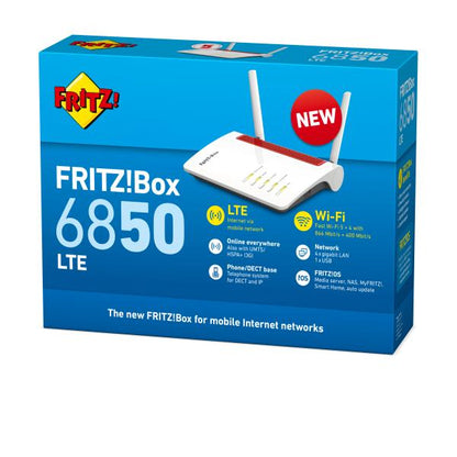 AVM FRITZ!Box 6850 LTE, Módem enrutador inalámbrico 20002926 [20002926]