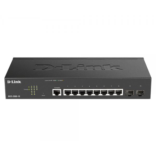 D-LINK SWITCH 8 PORTS GIGABIT MANAGED INCL. 2X SFP [DGS-2000-10] 