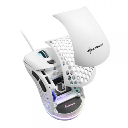 Sharkoon Light 200 mouse Ambidestro USB tipo A Ottico 16000 DPI [LIGHT2200WHITE]