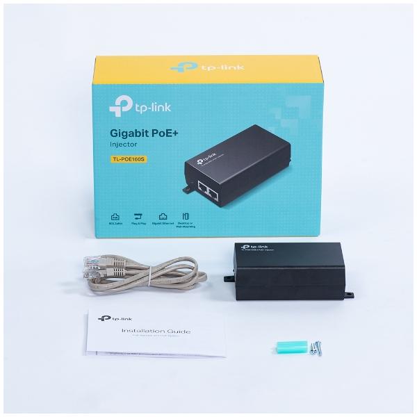 TP-LINK PoE+ INJECTOR 1Gigabit Poe + 1 Gigabit Non-PoE port 802.3at/af [TL-POE160S]