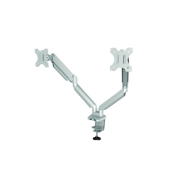 Fellowes PLATINUM SERIES DUAL MONITOR ARM SILVER [8056501]