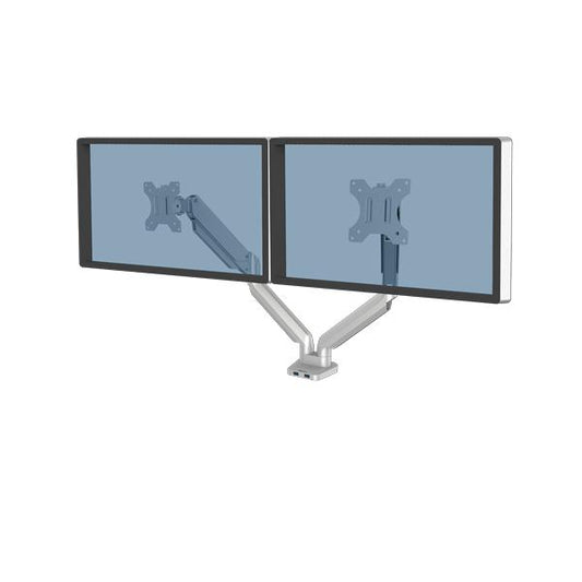 Fellowes PLATINUM SERIES DUAL MONITOR ARM SILVER [8056501]