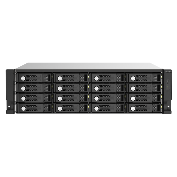 QNAP JBOD TL-R1620Sep-RP, 16 bay 3U rackmount SAS 12Gbps JBOD expansion enclosure with SAS expander, 2.5"/3.5" SAS 12Gbps & SAS/SATA 6Gbps drives, 4 x SFF-8644 Mini-SAS HD ports, redundant P [TL-R1620Sep-RP]