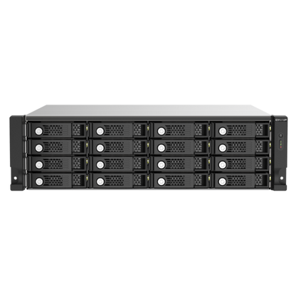 QNAP JBOD TL-R1620Sep-RP, 16 bay 3U rackmount SAS 12Gbps JBOD expansion enclosure with SAS expander, 2.5"/3.5" SAS 12Gbps & SAS/SATA 6Gbps drives, 4 x SFF-8644 Mini-SAS HD ports, redundant P [TL-R1620Sep-RP]