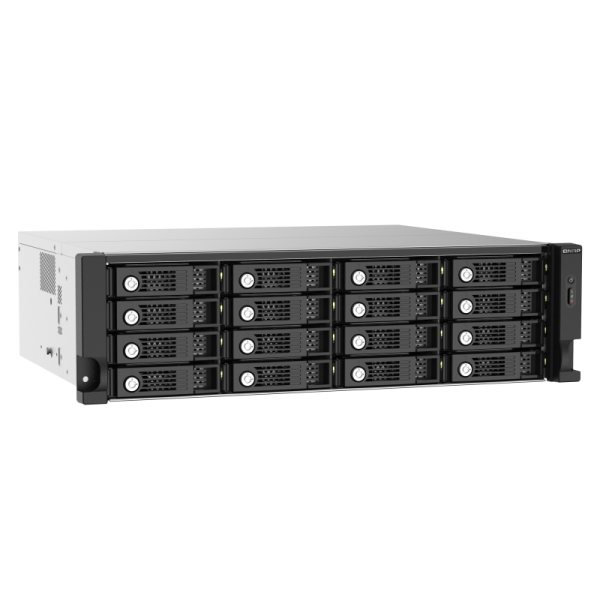 QNAP JBOD TL-R1620Sep-RP, 16 bay 3U rackmount SAS 12Gbps JBOD expansion enclosure with SAS expander, 2.5"/3.5" SAS 12Gbps & SAS/SATA 6Gbps drives, 4 x SFF-8644 Mini-SAS HD ports, redundant P [TL-R1620Sep-RP]