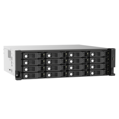 QNAP JBOD TL-R1620Sep-RP, 16 bay 3U rackmount SAS 12Gbps JBOD expansion enclosure with SAS expander, 2.5"/3.5" SAS 12Gbps & SAS/SATA 6Gbps drives, 4 x SFF-8644 Mini-SAS HD ports, redundant P [TL-R1620Sep-RP]