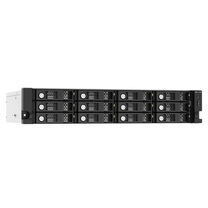 QNAP JBOD TL-R1220Sep-RP, 12 bay 2U rackmount SAS 12Gbps JBOD expansion enclosure with SAS expander, 2.5:/3.5" SAS 12Gbps & SAS/SATA 6Gbps drives, 4 x SFF-8644 Mini-SAS HD ports, redundant P [TL-R1220Sep-RP]