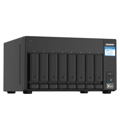 QNAP NAS TS-832PX-4G, 8 Bay NAS, AL324 64-bit quad-core 1.7GHz, 4GB DDR4 SODIMM RAM, 8 x 3.5"/ 2.5" drive slots, 2 x 10GbE SFP+ LAN, 2 x 2.5GbE LAN, 3 x USB 3.2 Gen1, 1 x PCIe 2.0 x2 slot TS [TS-832PX-4G]