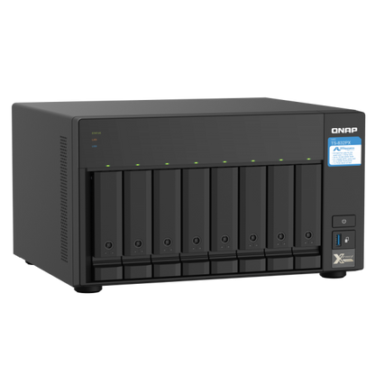 QNAP NAS TS-832PX-4G, 8 Bay NAS, AL324 64-bit quad-core 1.7GHz, 4GB DDR4 SODIMM RAM, 8 x 3.5"/ 2.5" drive slots, 2 x 10GbE SFP+ LAN, 2 x 2.5GbE LAN, 3 x USB 3.2 Gen1, 1 x PCIe 2.0 x2 slot TS [TS-832PX-4G]