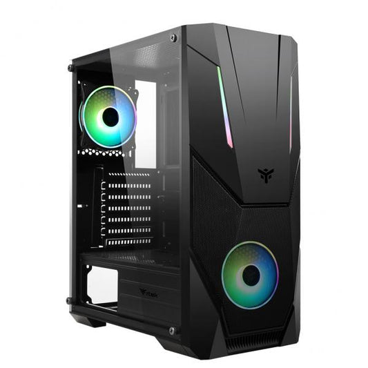 ITEK CASE SPACIRC VO - GAMING MIDDLE TOWER, 2X12CM ARGB FAN, USB3 [ITGCASCVO]