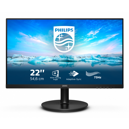 PHILIPS MONITOR 21,5 LED VA 16:9 FHD 4MS 250 CDM, VGA/DP/HDMI, MULTIMEDIALE [222V8LA]