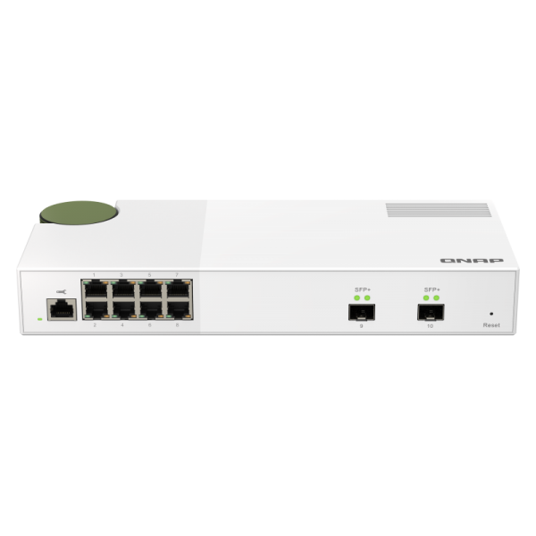 QNAP QSW-M2108-2S switch di rete Gestito L2 2.5G Ethernet (100/1000/2500) Grigio [QSW-M2108-2S]