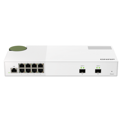 -QNAP SWITCH QSW-M2108-2S, managed, 8 port 2.5Gbps, 2 port 10Gbps SFP+ PROMO FINO AD ESAURIMENTO SCORTE QSW-M2108-2S [QSW-M2108-2S]