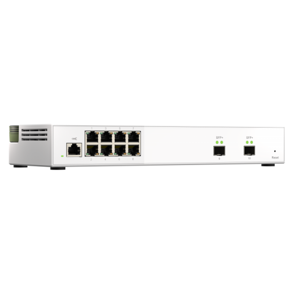 -QNAP SWITCH QSW-M2108-2S, managed, 8 port 2.5Gbps, 2 port 10Gbps SFP+ PROMO FINO AD ESAURIMENTO SCORTE QSW-M2108-2S [QSW-M2108-2S]