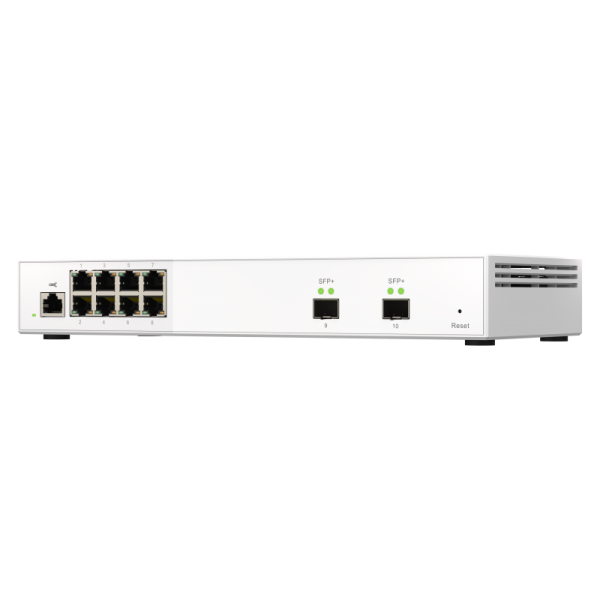 -QNAP SWITCH QSW-M2108-2S, managed, 8 port 2.5Gbps, 2 port 10Gbps SFP+ PROMO FINO AD ESAURIMENTO SCORTE QSW-M2108-2S [QSW-M2108-2S]