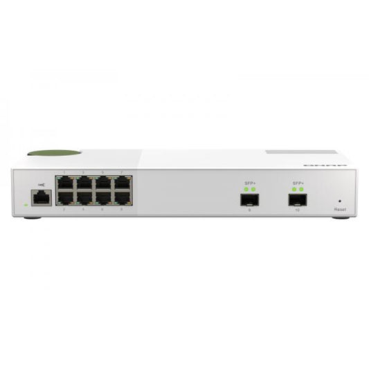 -QNAP SWITCH QSW-M2108-2S, managed, 8 port 2.5Gbps, 2 port 10Gbps SFP+ PROMO FINO AD ESAURIMENTO SCORTE QSW-M2108-2S [QSW-M2108-2S]