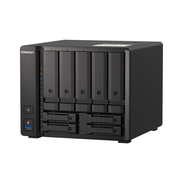 QNAP TS-H973AX NAS Tower Collegamento ethernet LAN Nero V1500B [TS-H973AX-8G]