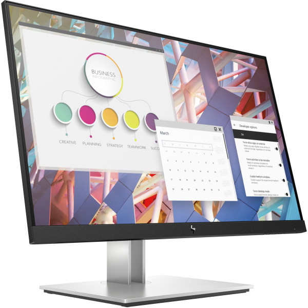 Hp E24 G4 FHD - 23.8 inch - Full HD IPS LED Monitor - 1920x1080 - Pivot / HAS [9VF99AA#ABB]