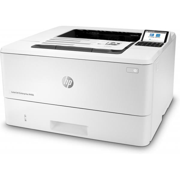 HP LaserJet Enterprise Stampante Enterprise LaserJet M406dn, Bianco e nero, Stampante per Aziendale, Stampa, Compatta; Avanzate funzionalità di sicurezza; Stampa fronte/retro; Efficienza energetica; Stampa da porta USB frontale [3PZ15A#B19]