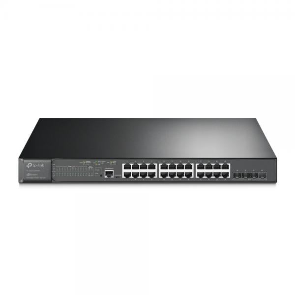 TP-Link JetStream Switch administrado Gigabit de 24 puertos y 4 puertos 10GE SFP+ L2+ con PoE+ de 24 puertos [TL-SG3428XMP]